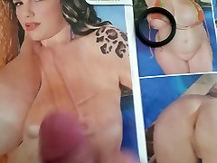 Wanking und cumming über eine massive titted porno-Schlampe mag