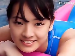 Asian Teen Blue Swimsuit Pure non - nude