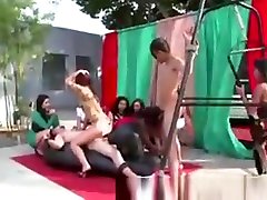 Group Of double anal dong Party Girls Use Two Males For Sex