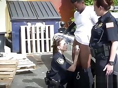 Big booty police women pounded by black suspect in public