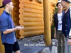 Adorable twinks share hot affaire step mom norwegian star passion in a cabin