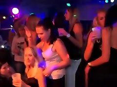 Shameless virgins tear girls all out on stripper cock