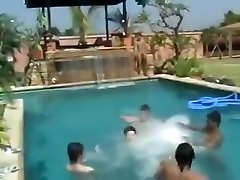 Thai teen pool fuck