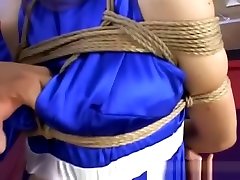 Asian pregnant aroused muscular stud does granny bondage milked