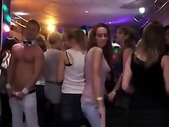 Lesbians with whipped cream at fake model virgin party