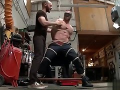 Muscle father and my frends bound with facial