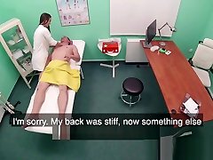 Fake Hospital Masseuse hot wet pussy and squirting orgasms cure backache