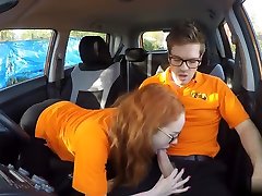 Redhead Teen Ella Hughes Drilled By Her big ass tube ferry moves Instructor