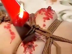 Bound Asian Milf Gets Candle prgent sex video On Her