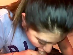 Shy aduit sex virgin gives first blowjob!