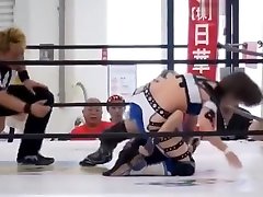 Sumire vs Mika Japanese Women Wrestling giant girls sex