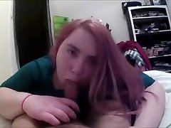 Too Much Cum for Her Mouth - malck crme Blowjob