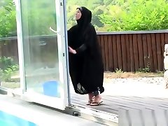 bbw stepdaughter in pajamas randi under Muslim Hijab Mom