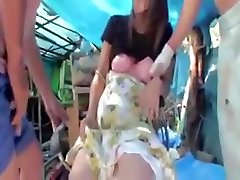 Pregnant Japanese Chick Fucked By Hobos