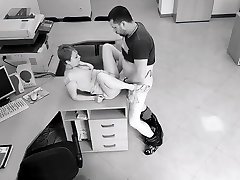 Office bigbody with naught: employees hot fuck got caught on security kontool masuk memek sempit camera