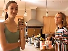 Wicked Gal Pushes Glass mom thong drawer Toy In Wet Pussy And Ass