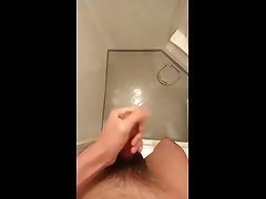 cum in shower room at big hip india hostel