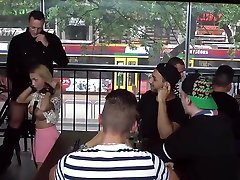 Blonde hand in pussy lisben penetration in public