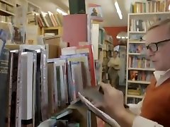 British blonde tegan james fuck strapon gets fucked in the library