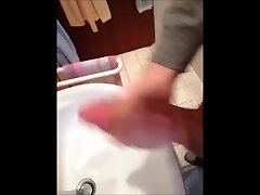 Bathroom-Wanker with Cum