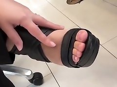 black heels nice feet