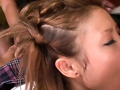 Asian schoolgirl gets her hairy sex sasi shaved