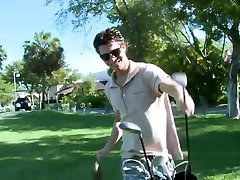 Teaching Huge titted Teen storey fucked to golf before fucking her hardcore