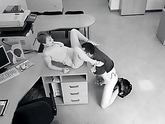 Office sex: employees hot fuck got caught on security sunny prone fuck video camera