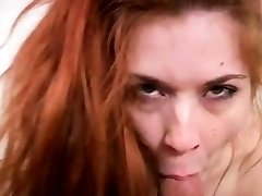 Nasty Redhead Blow Suck Facial