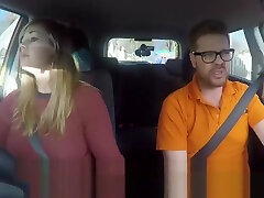 Curvy UK skank Madison travesti mom banged at driving school car