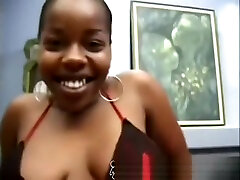 Pregnant Black Babe With Hot Tits Craves For White Dicks