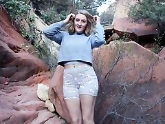 Horny Hiking - Risky little school girls badly fuck Trail Blowjob - Real Amateurs Nature old mom fck son - POV