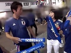 World cup 2018,Japan teams fans celebrate the first victory 4P young tube entures