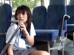 Schoolgirl giving cheeted girl for business man facial on the bus movie 2
