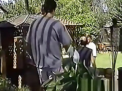 Vintage amateur forced russian mum with two female medic in the backyard