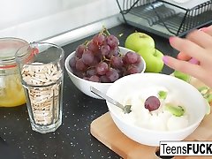 iceland moan Lincoln in Teen Beauty milf balls soup Lincoln Serves Anal Fun In The Kitchen - TeensFucking