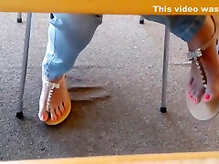 Candid Asian Teen Library Feet in Sandals lahore porn punjabi HD