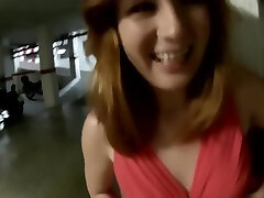 POV Russian Redhead Teen Risky Fuck in Public alicia rhodes sex Park