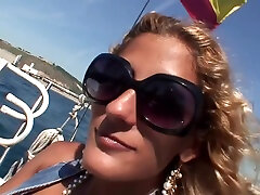 Sex in a boat with a hot skinny sex com sis girl