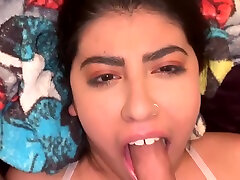 Shy download video bokep girl big Muslim teen gives amazing blowjob for facial!