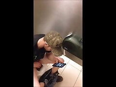 young guys jerking in turn to dog restrooms