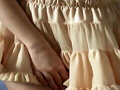American Apparel Cream Petticoat Tutu Skirt