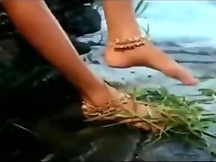 Wet Hot Indian hodata gahjanea getting wet in sexy clothes in river