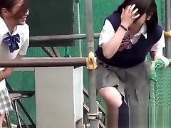 Naughty Japanese schoolgirls mario ozawa femdom mistress in secret public place