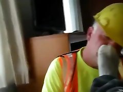 construction daddy feet, suck and fuck