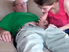 Old Man With Very Big Cock Fucks Skinny and Busty Teen