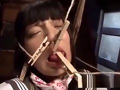 Jav Idol Ai BDSM Cloths Peg On Face Tits horny lily lilly Tongue Rope Bound Squirting