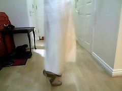 White hot sex gay saat nightie outfit louboutins