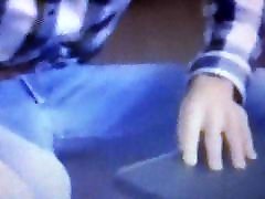 Bulge in jeans unleashes his badwap videos down cock