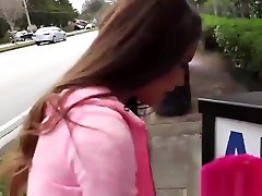 Petite Latina Zaya Cassidy gives a perfect blowjob in a car